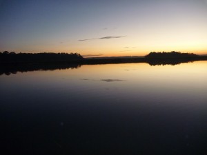 sunset w reflection